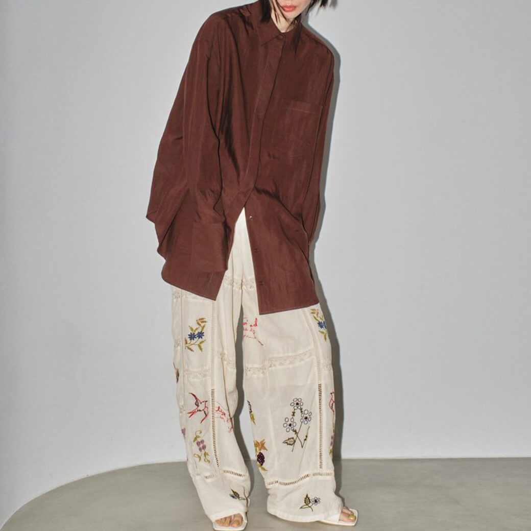 TODAYFUL トゥデイフル Embroidery Patchwork Trousers エンブロイ 