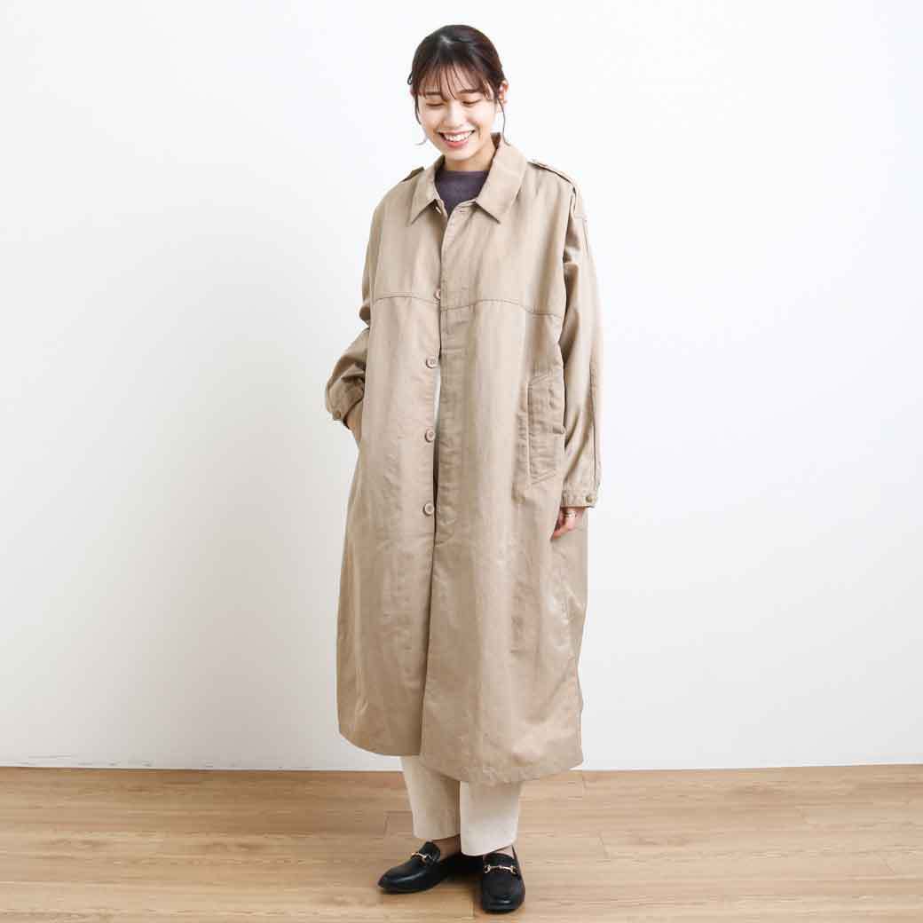 クレドナ CREDONA nylon over long coat ナイロンオーバーロング