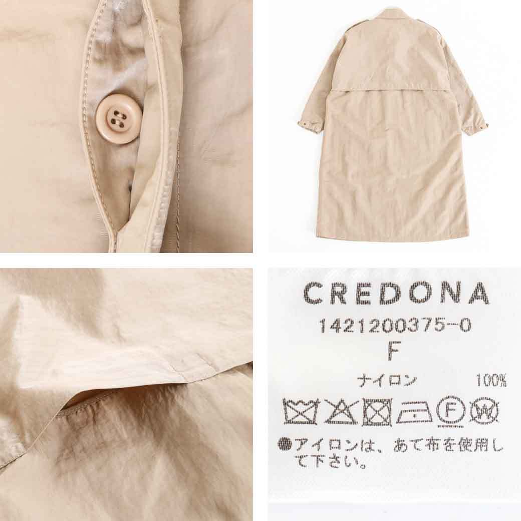 クレドナ CREDONA nylon over long coat ナイロンオーバーロングコート　アウター　春夏　1421200375　レディース　 2022年　送料無料