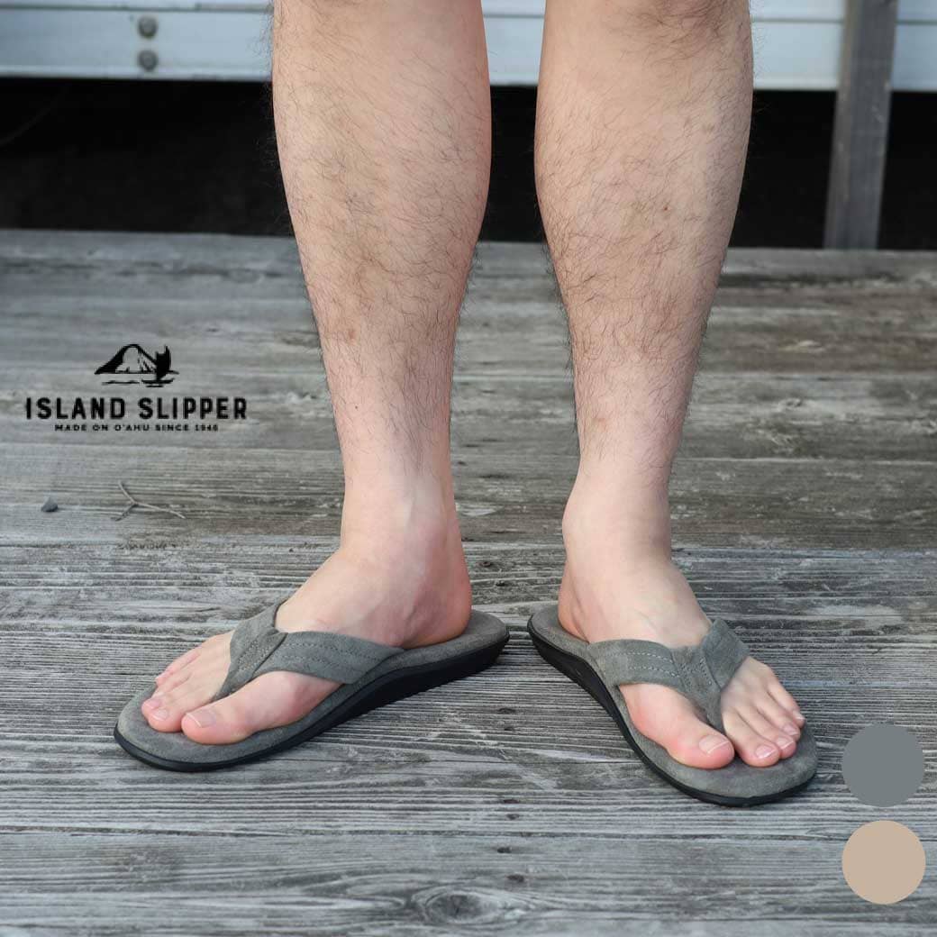 ISLAND SLIPPER   スエードリボンフラットサンダル　24㎝ ISLAND SLIPPER アイランド スリッパ トング サンダル スエード