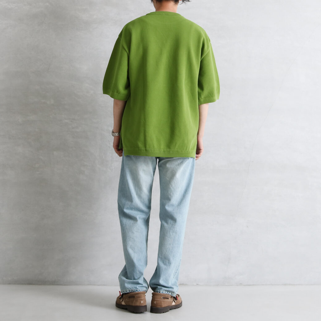 crepuscule クレプスキュール Moss Stitch S/S モスステッチ 鹿の子 半袖Tシャツ メンズ トップス 無地 :  2101-008 : BORNFREE E-SHOP - 通販 - Yahoo!ショッピング