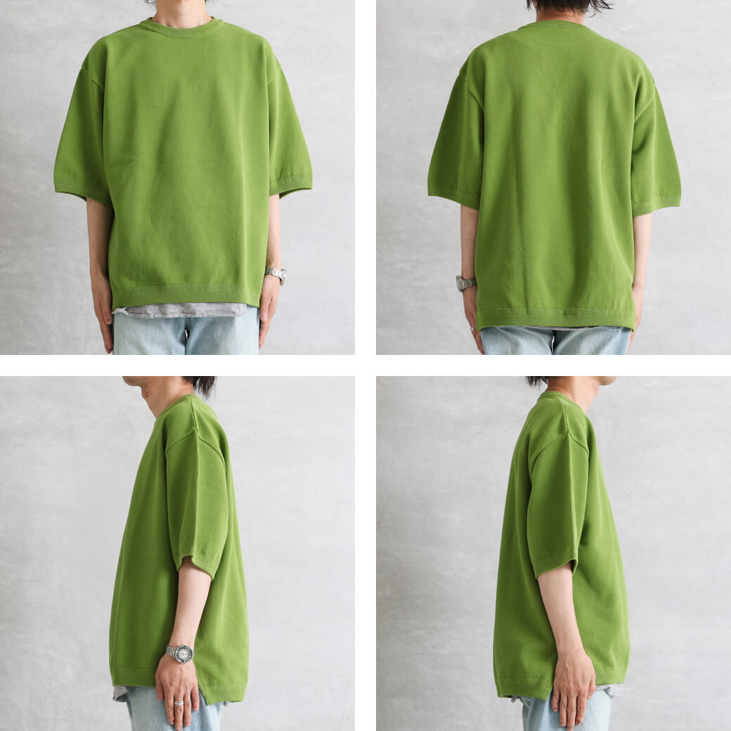 crepuscule クレプスキュール Moss Stitch S/S モスステッチ 鹿の子 半袖Tシャツ メンズ トップス 無地 : 2101-008  : BORNFREE E-SHOP - 通販 - Yahoo!ショッピング