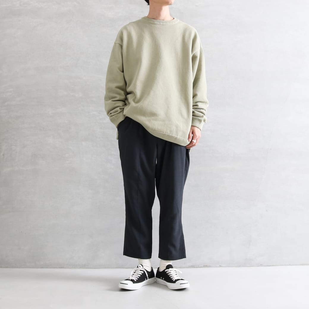 クレプスキュール crepuscule ライトモススティッチロングスリーブニット Light Moss Stitch L/S 2101-014-bf  メンズ BORNFREE別注 ニット　トップス　送料無料