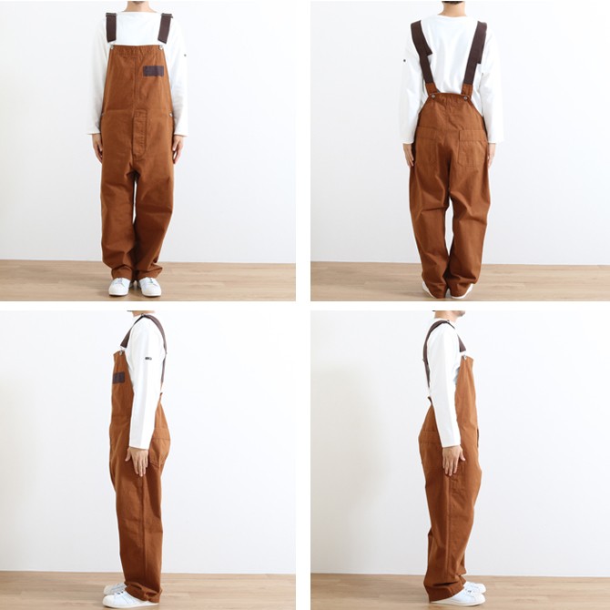 ジョンブル Johnbull ワークオーバーオール WORK OVERALL 21198 ブラウン／オリーブ メンズ