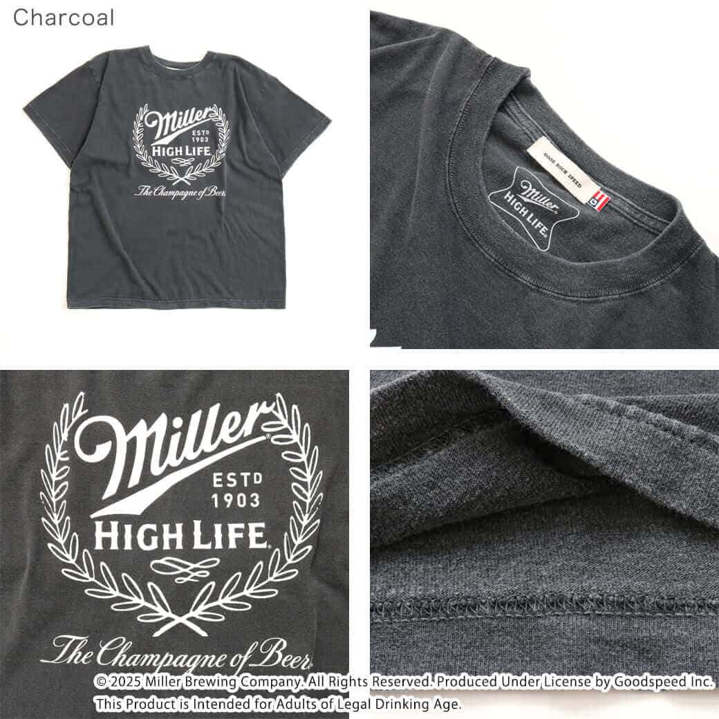 【MILK GOOD ROCK SPEED/グッドロックスピード】 GOOD ROCK SPEED グッドロックスピード Miller LOGO T-SHIRT