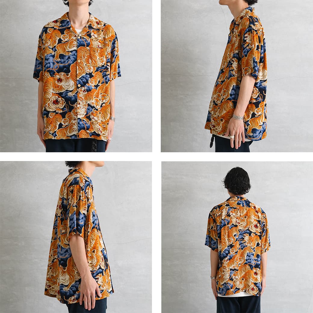 HOUSTON ヒューストン ALOHA SHIRT アロハシャツ メンズ