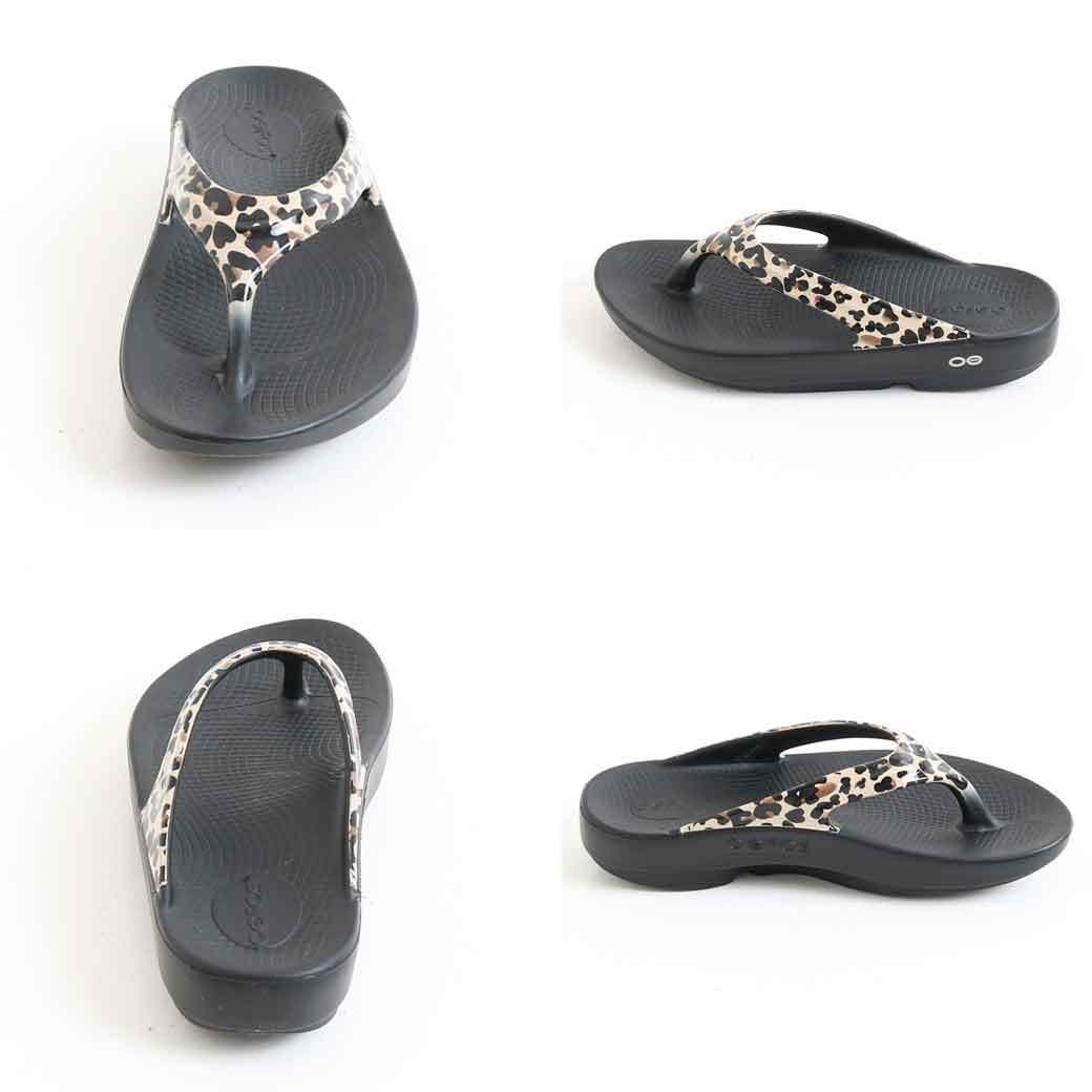 ウーフォス OOFOS ウーララルクスレオパードサンダル　OOLALA LUXE LEOPARD SANDAL 5020061 レディース　サンダル  春夏