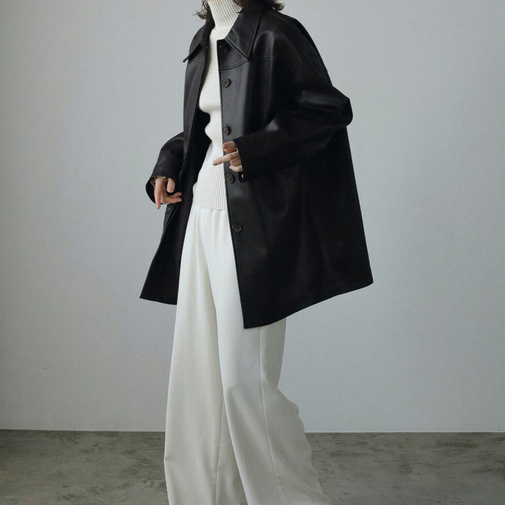 anuke アンヌーク Ecoleather Over Jacket レディース アウター 長袖  