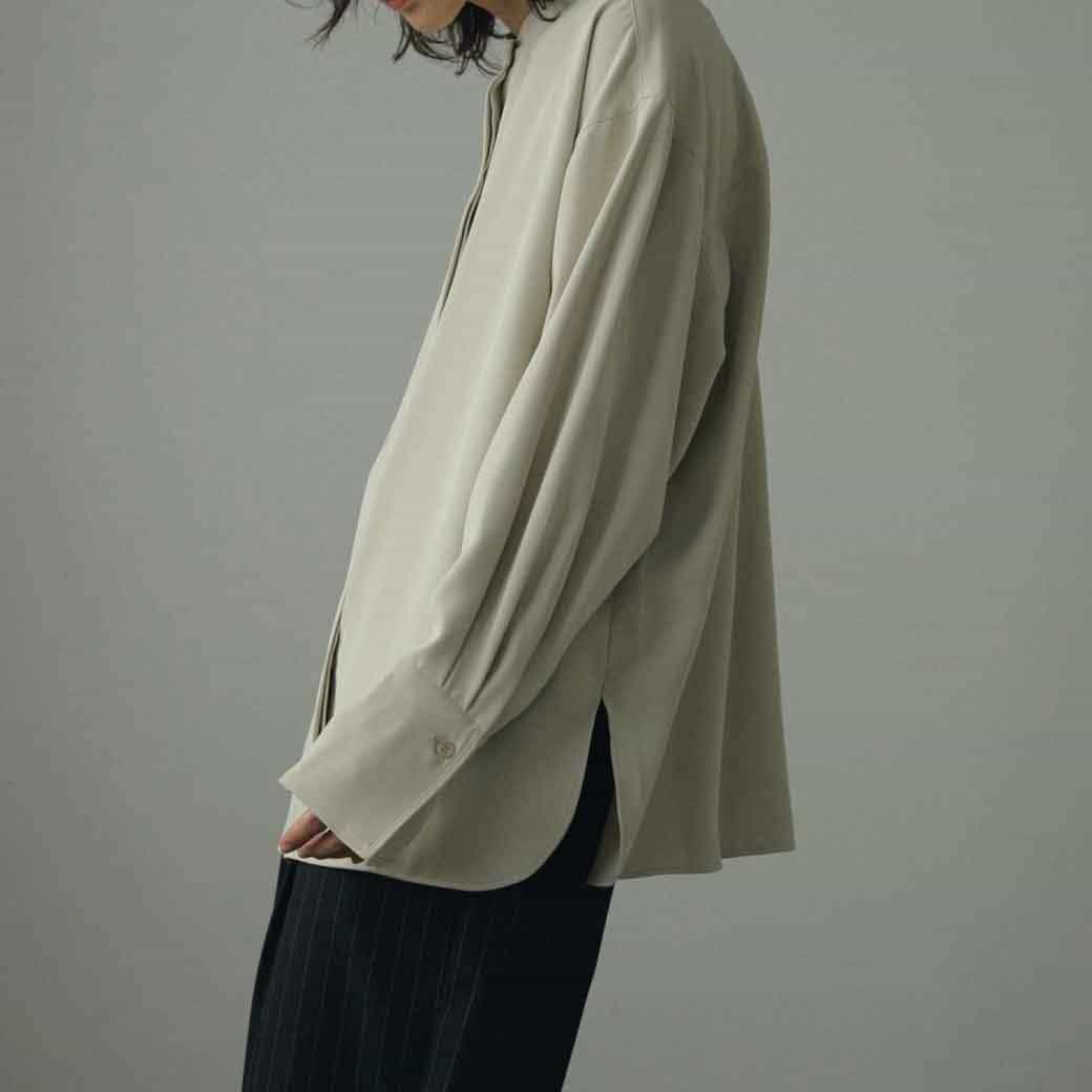 anuke ツイルスリットシャツ　ネイビー anuke アンヌーク Twill Slit Shirts ツイル スリット シャツ