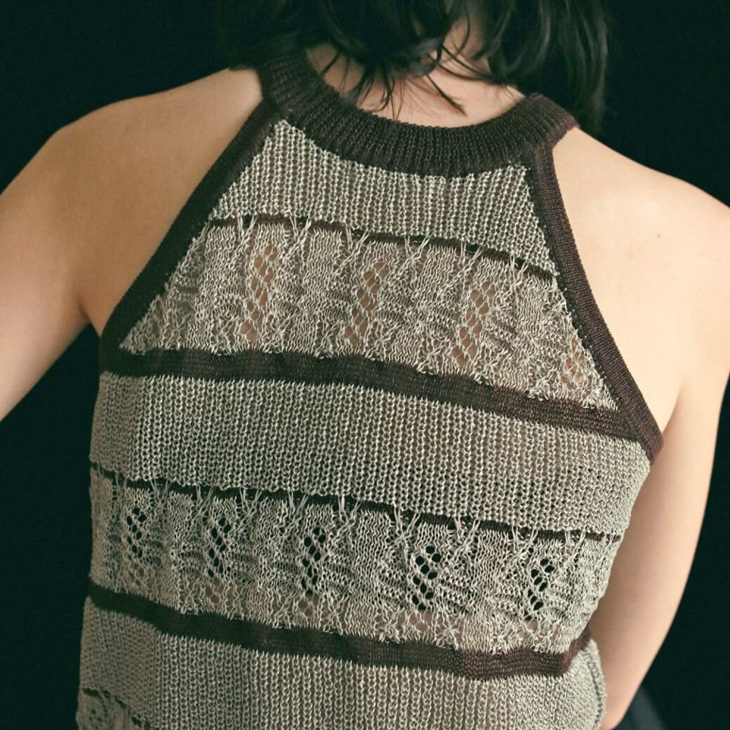anuke アンヌーク ボーダー ニット タンクトップ Border Knit