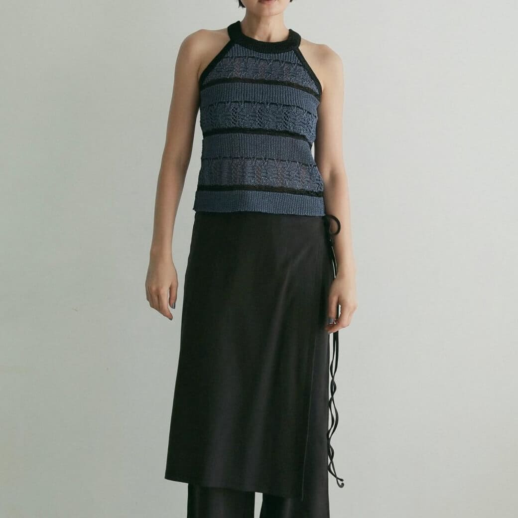 タンクトップ ノースリーブ anuke Border Knit Tanktop 62510515 レディース ànuke online store（アンヌーク） / Border Knit TanktopBorder