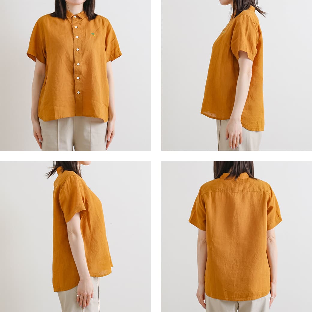 NATURAL LAUNDRY ナチュラルランドリー リネンクロスチュニック NATURAL LAUNDRY ナチュラルランドリー リネンボーイズ刺繍