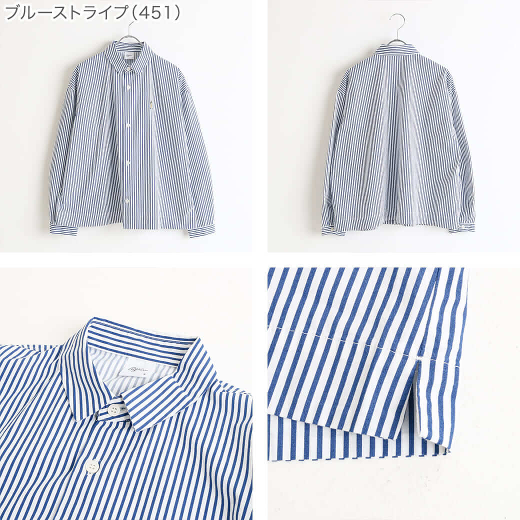 新品 未使用】grin グリン ブロード パン刺繍 シャツ