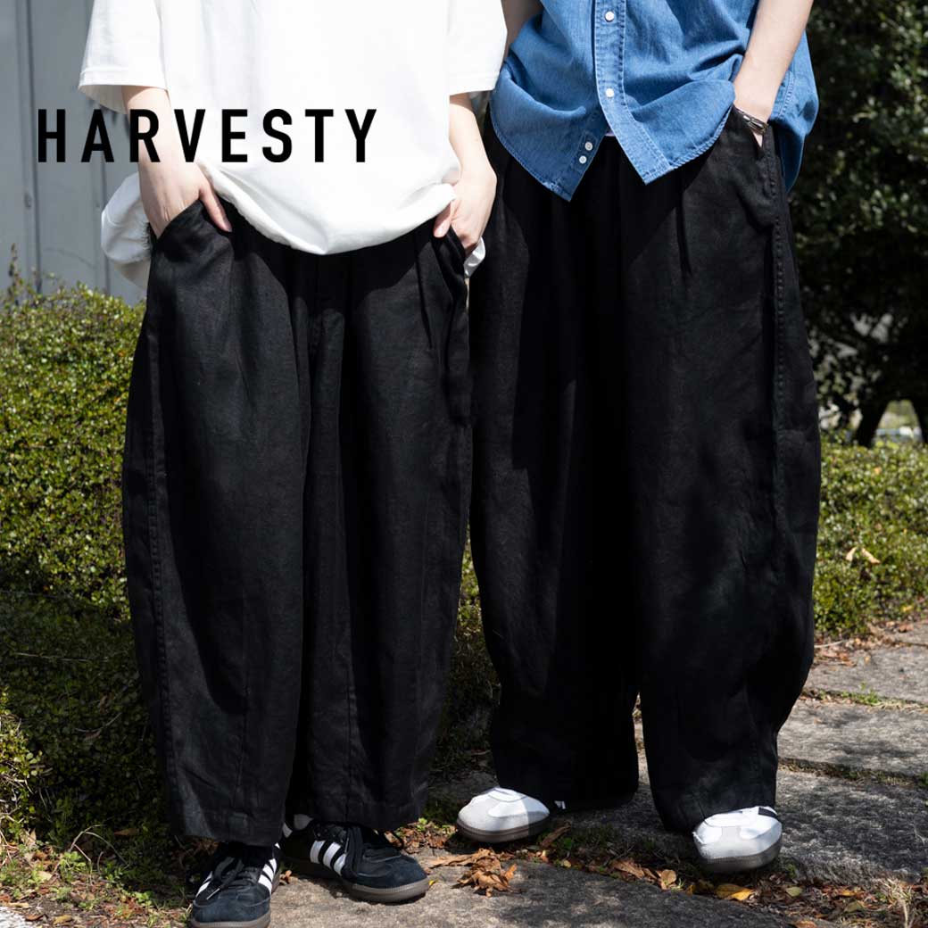 HARVESTY ハーベスティ リネンへリンボーンサーカスパンツ LINEN HERRINGBONE CIRCUS PANTS A12405 :  a12405 : BORNFREE E-SHOP - 通販 - Yahoo!ショッピング