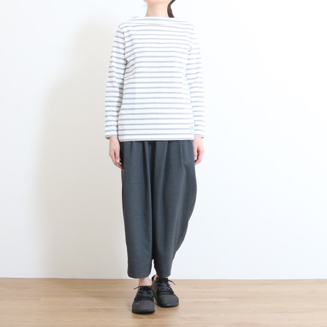 HARVESTY ハーベスティ ワイド エッグ クロップドパンツ T/R