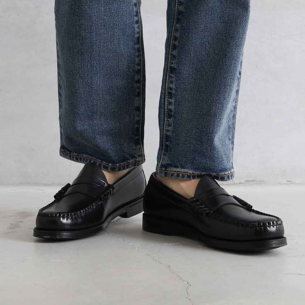 ジーエイチバス G.H.BASS BLACK RUBBER SOLE コイン ペニー