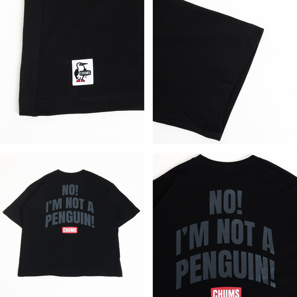 CHUMS チャムス Oversized I’m Not A Penguin T-Shirt 半袖 Tシャツ メンズ トップス プリント ブービー  2023年 春夏 アウトドア