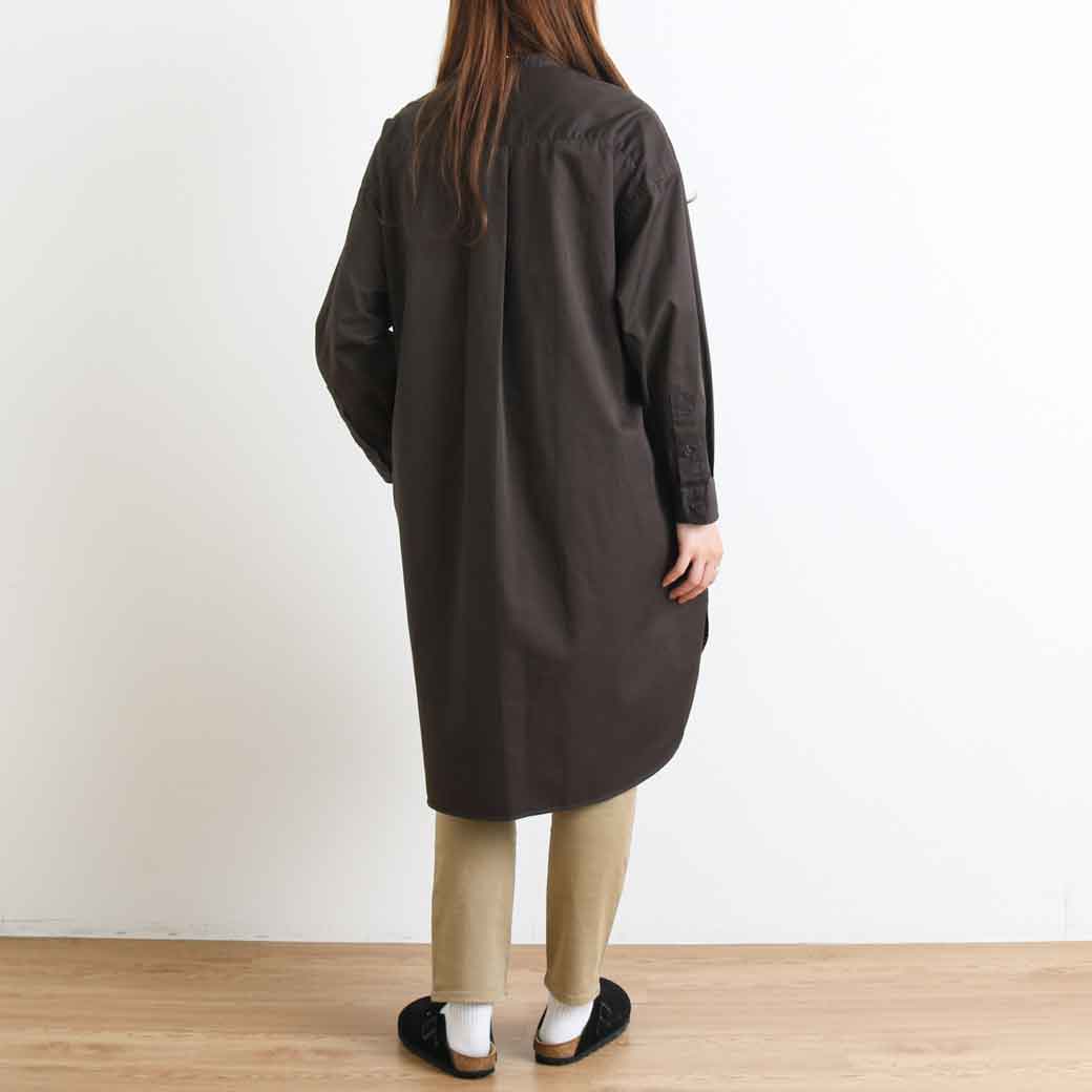 新品未使用☆Gymphlex 長袖シャツワンピース C.Grey…14 - メルカリ
