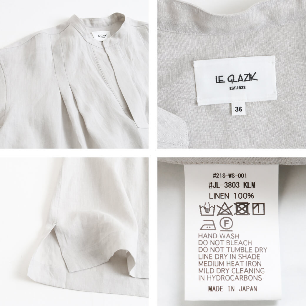 ル・グラジック LE GLAZIK リネンクロス スキッパーシャツ LINEN CLOTH SKIPPER SHIRT JL-3803KLM 送料無料  レディース 春夏 : jl-3803klm : BORNFREE E-SHOP - 通販 - Yahoo!ショッピング