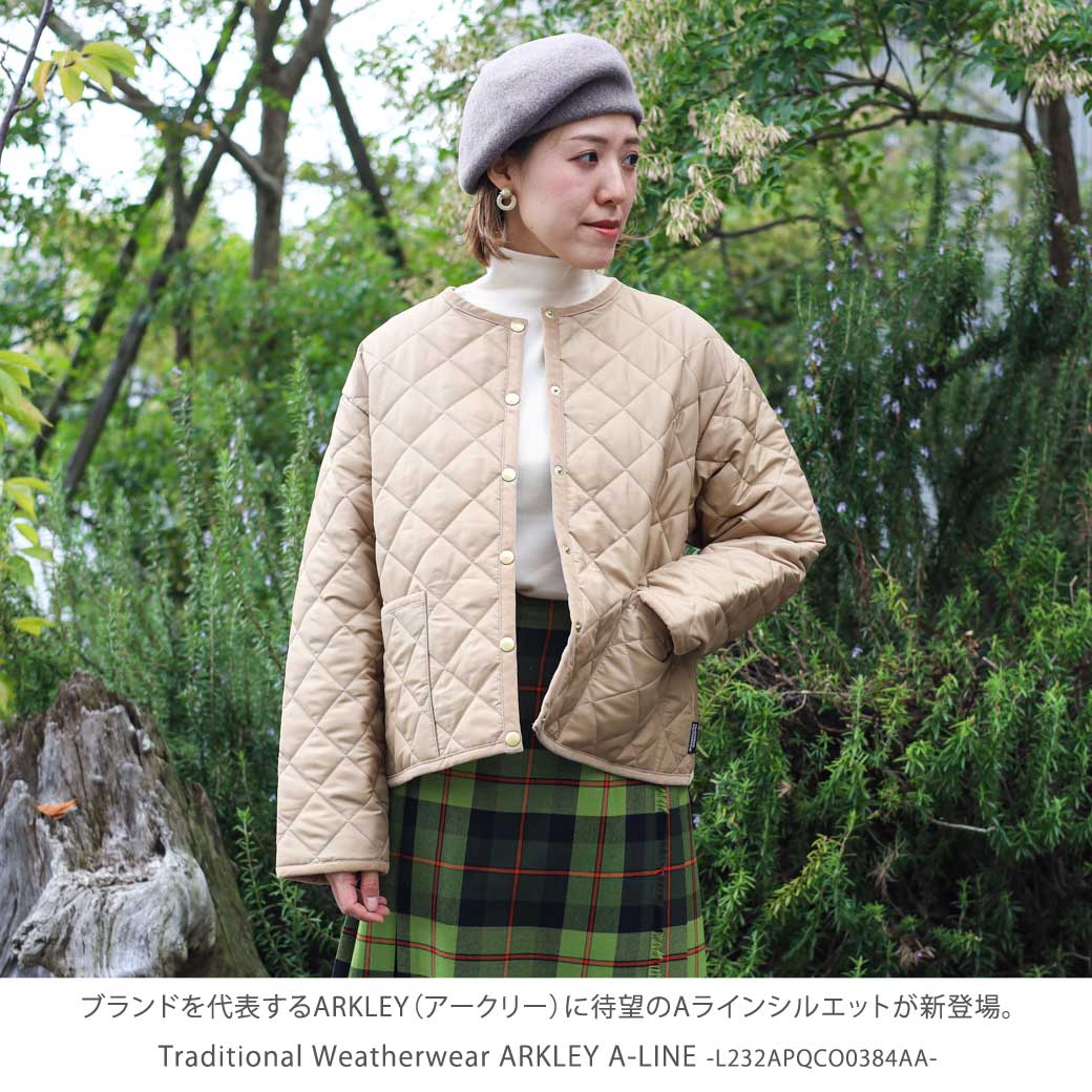 トラディショナル ウェザーウェア Traditional Weatherwear アークリー　Aライン レディース L232APQCO0384AA  アウター ジャケット　トラッド　Aライン 送料無料