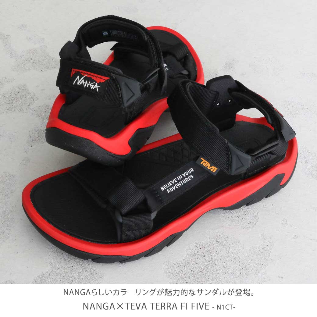 新品 ナンガ テバ NANGA TEVA サンダル ブラック 28cm - 通販