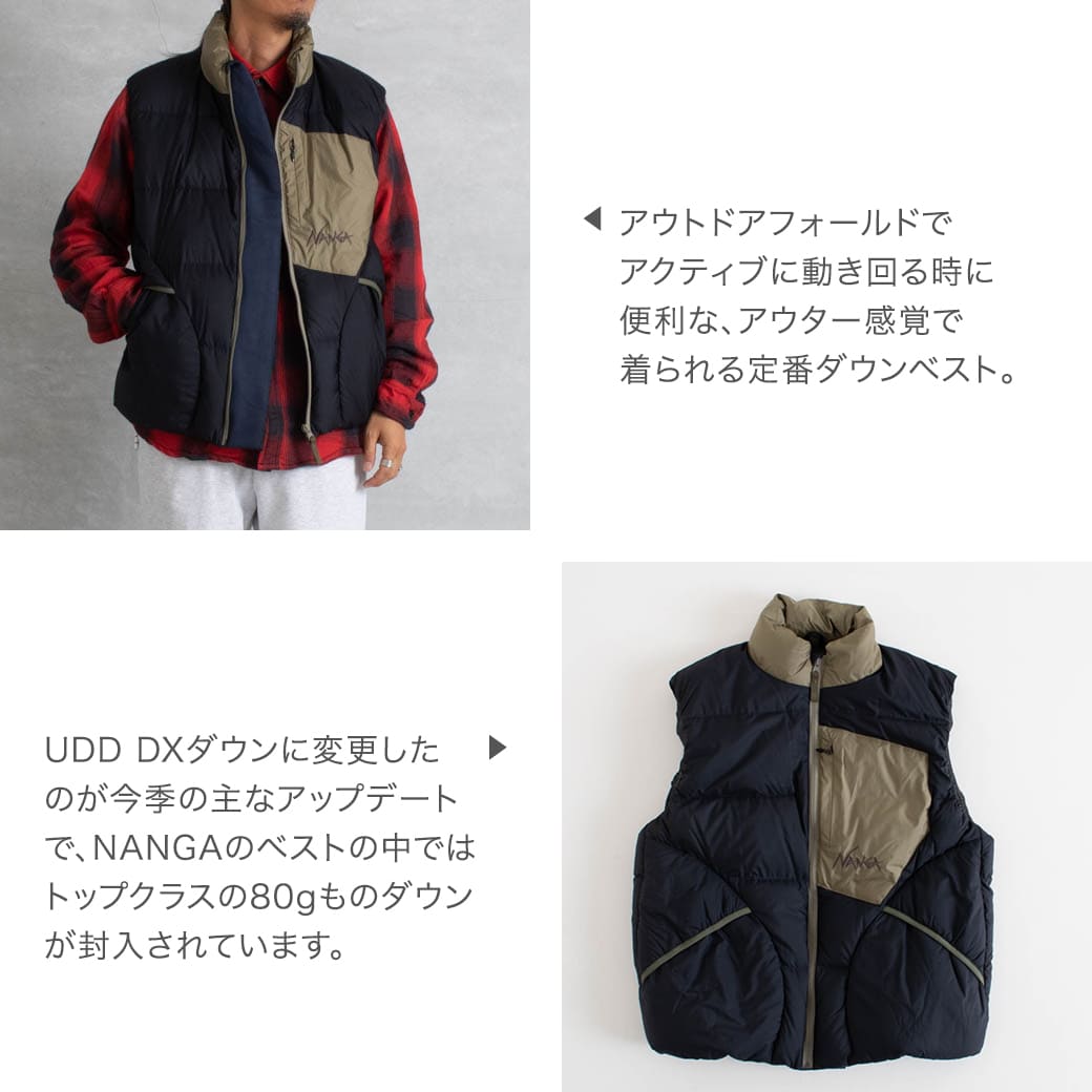 NANGA ナンガ マゼノリッジベスト MAZENO RIDGE VEST N1MV : n1mv