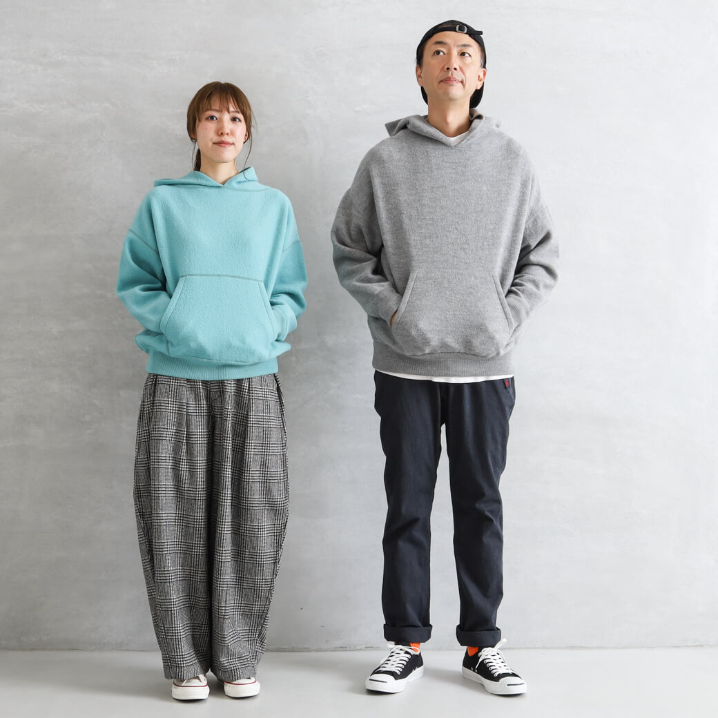 オーディナリーフィッツ ORDINARY FITS パーカーニット PARKA KNIT garment wash OF-N020