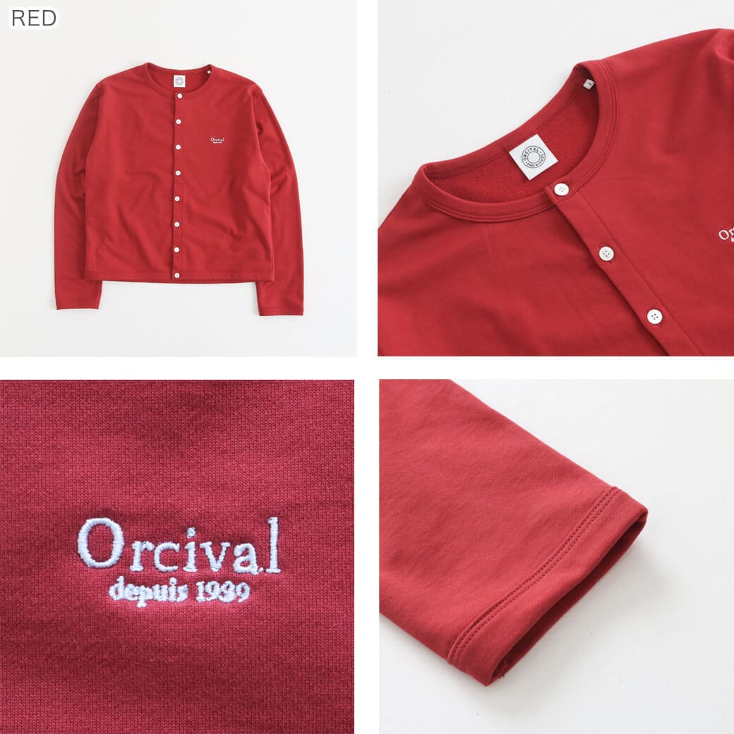 ORCIVAL オーシバル CREW NECK CARDIGAN クルー ネック