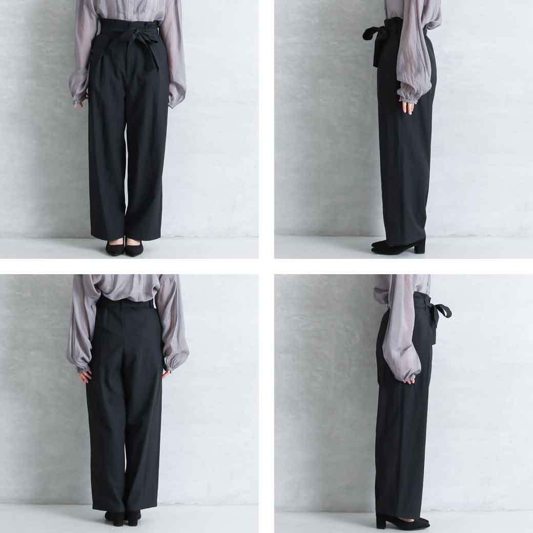 パンツ bijou tuck pants Johnbull ジョンブル JOHNBULL ベルテッドタックパンツ Belted