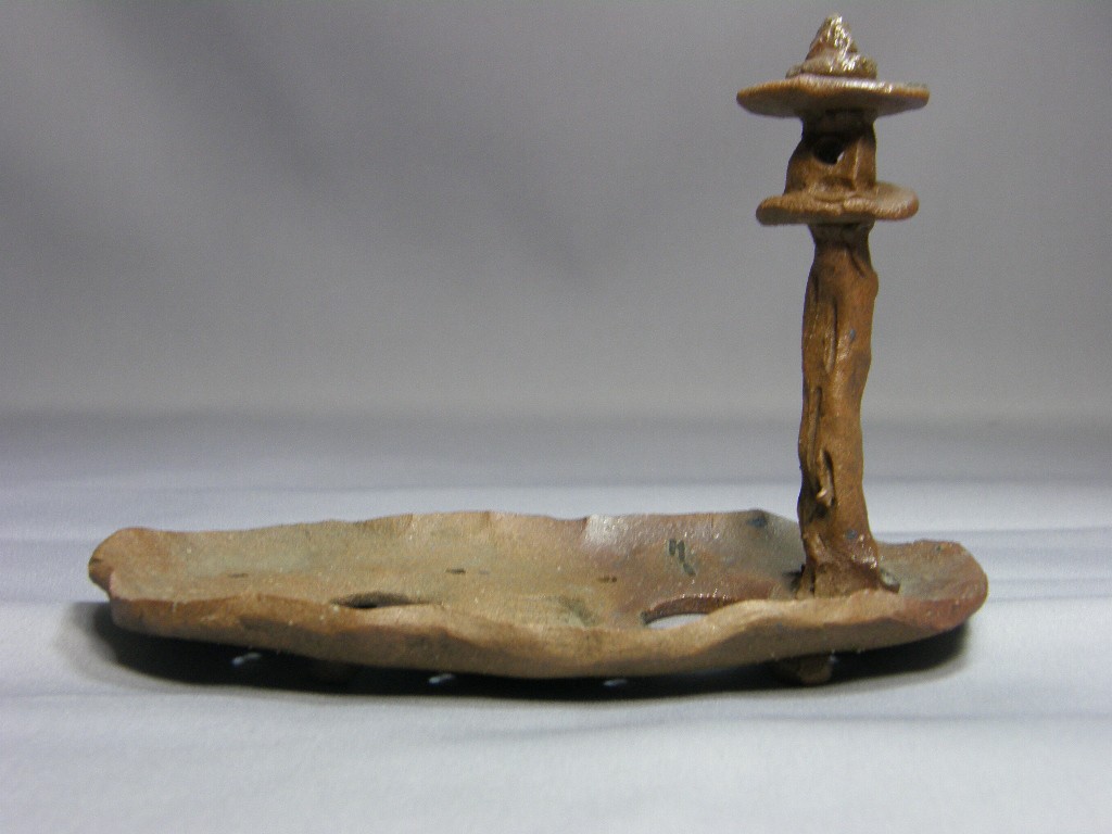 泥珠 朱泥楕円袋式雲足鉢 4号(13cm) : 鉢や 暮路空 - 通販 - Yahoo