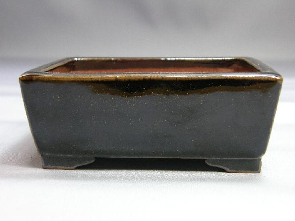 泥珠 朱泥楕円袋式雲足鉢 4号(13cm) : 鉢や 暮路空 - 通販 - Yahoo