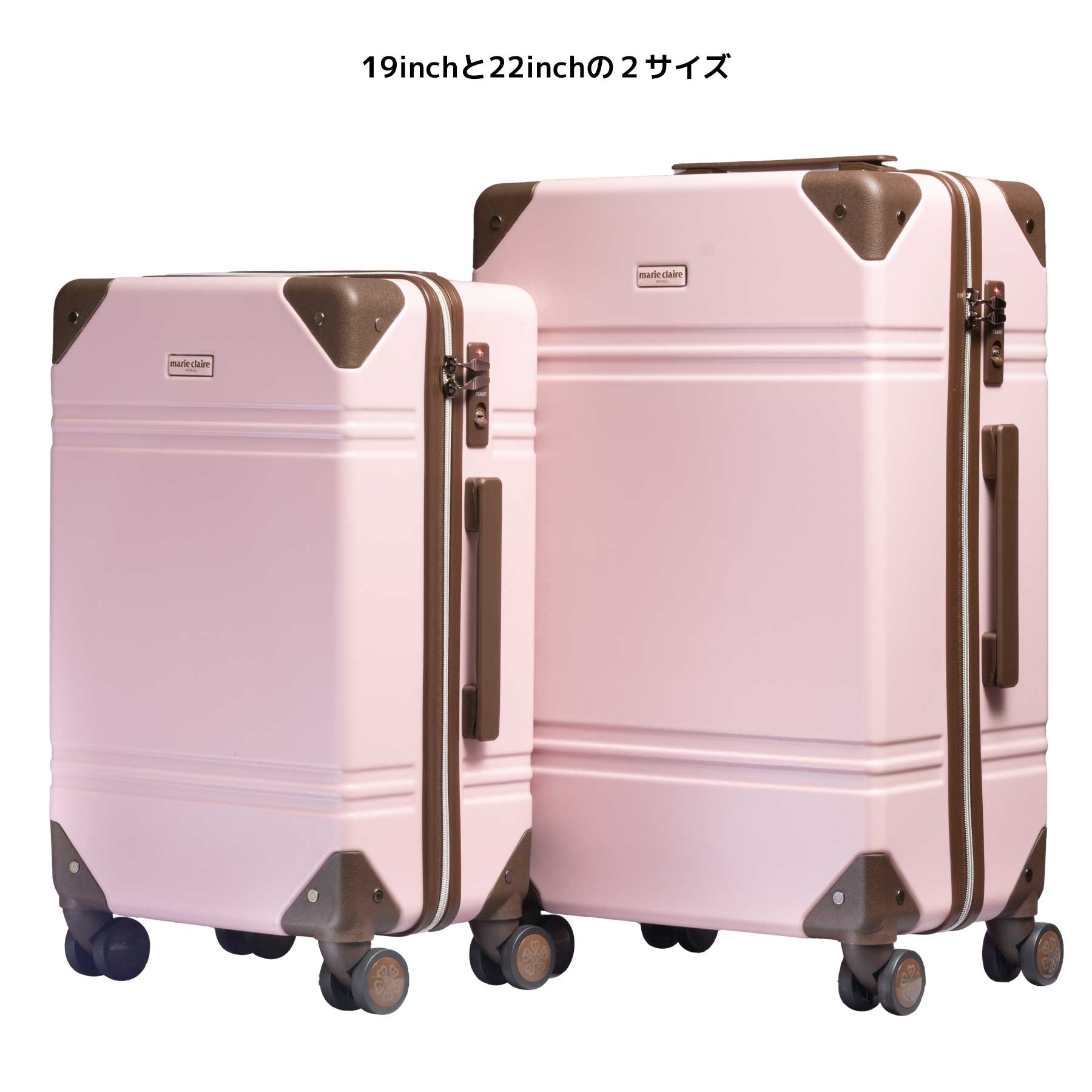 スーツケース Mサイズ 53L marie claire マリ・クレール 3〜4泊 キャリーケース 740-1501 : 740-1501 :  ボルサ・ウオモ - 通販 - Yahoo!ショッピング