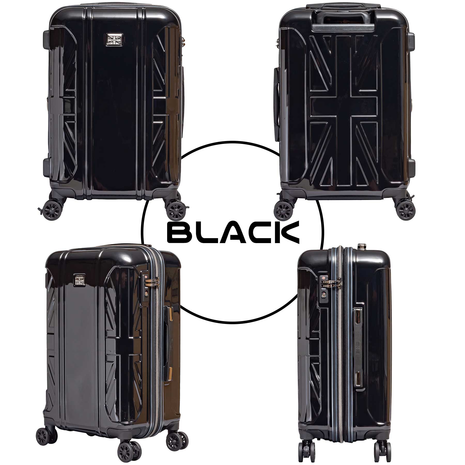 スーツケース Mサイズ 50~57L KANGOL SPORT カンゴール 3~5泊 拡張 ストッパー キャリーケース 850-8901