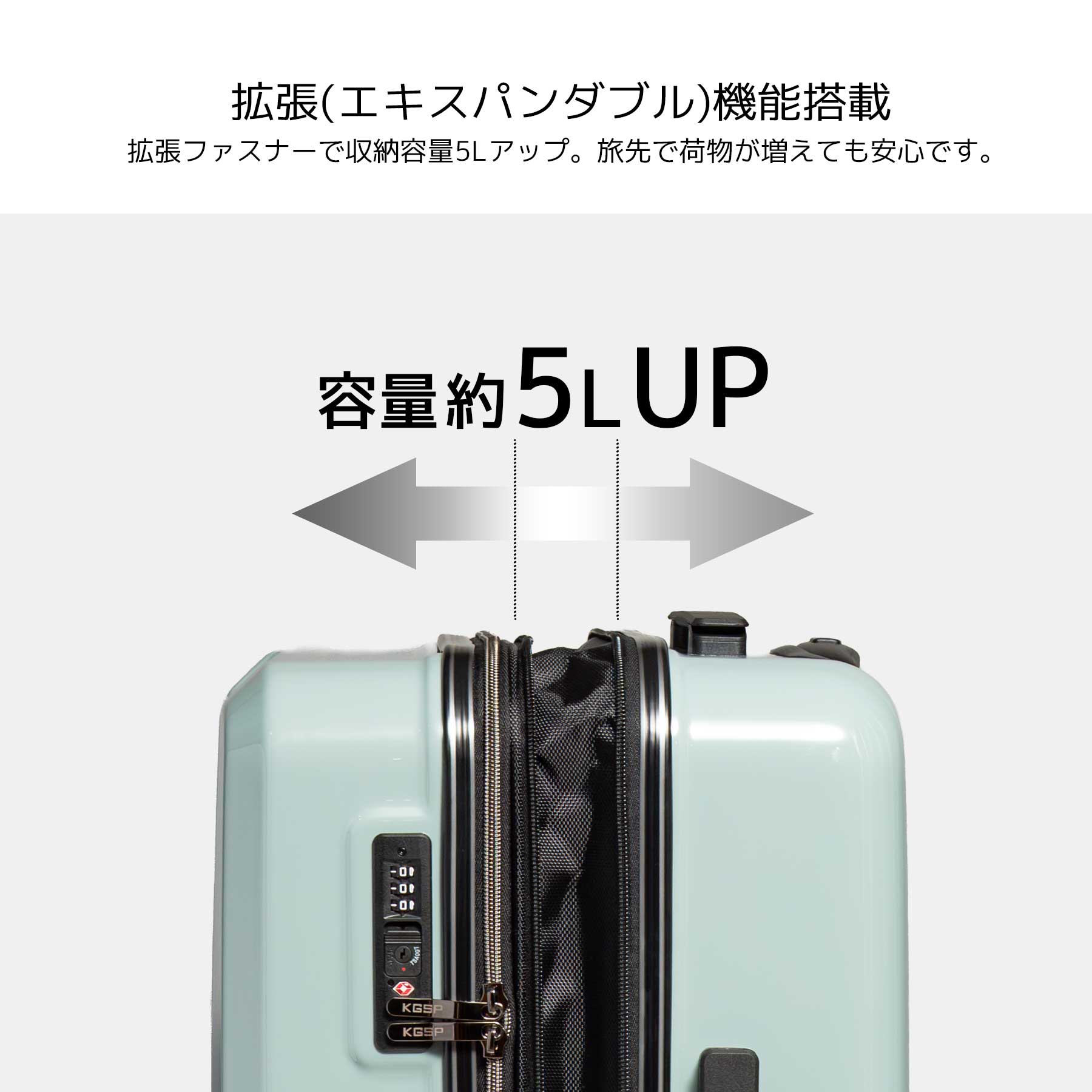 KANGOL（カンゴール） スーツケース Mサイズ 48~53L KANGOL SPORT 3泊4