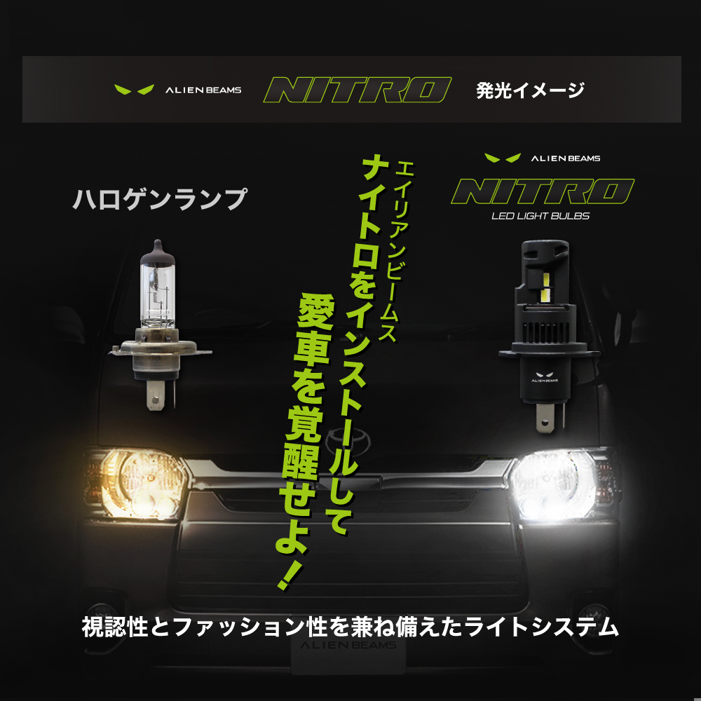 《ALIEN BEAMS》LEDヘッドライト フォグ HB4 車検対応 10000LM 6500K ホワイト バルブ 爆光タイプ 12V 静音 ファン 2個セット |  | 06