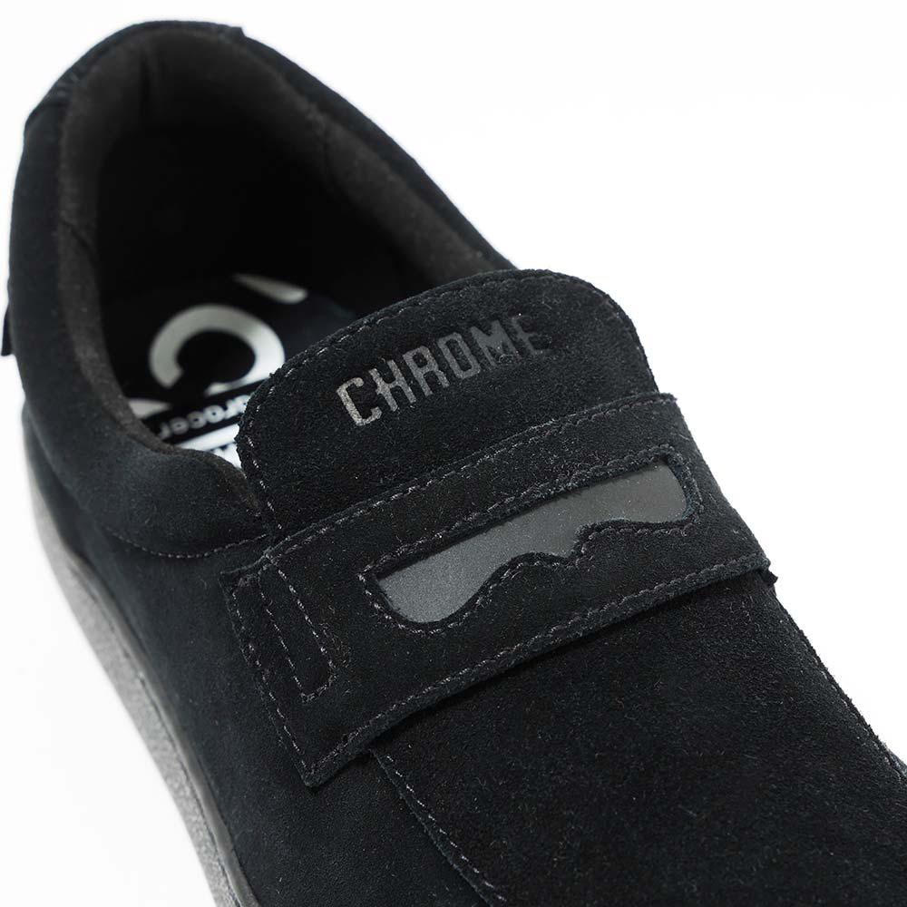 レビュー高評価の商品!の商品をすべて CHROME メンズ SUEDE BLACK LOAFER ローファー A27 クローム ウェア
