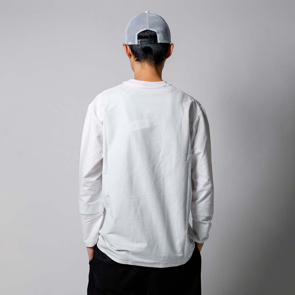 LMC★Y2K風ロゴリンガーTシャツメンズ CHROME クローム ライムストーン ケーブ LS ティー OG ロゴ