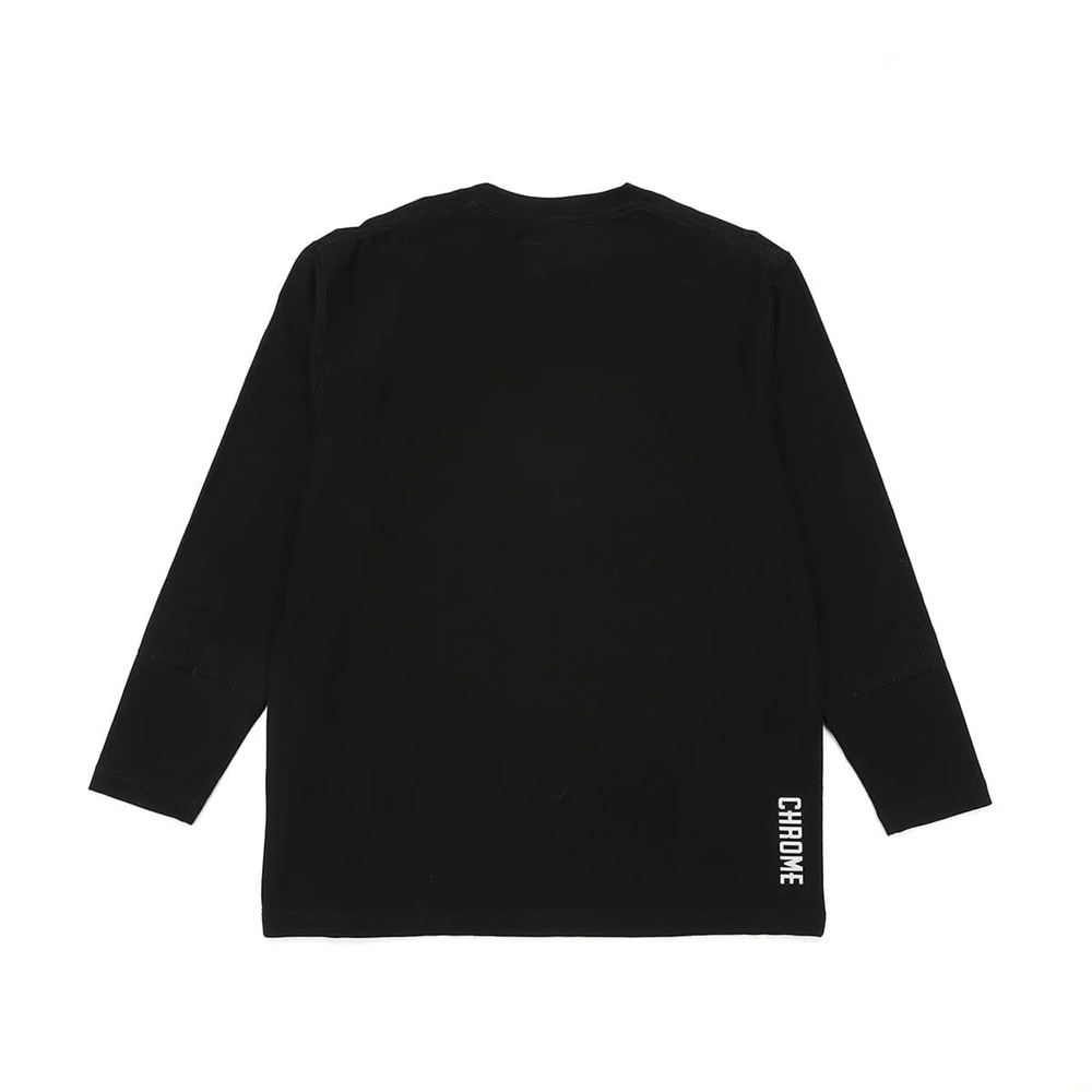 【STONE 】ブラック　ロングTシャツ CHROME（クローム） ライムストーン ケーブ ロングスリーブ ティー