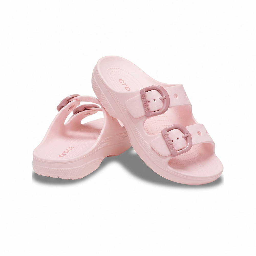 crocs（クロックス） サタデー エナメル バックル サンダル crocs