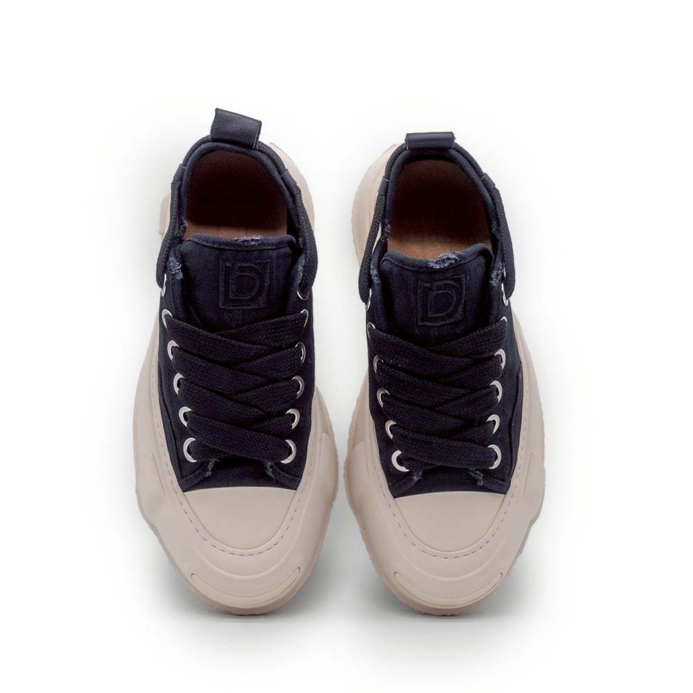 ディストーション ブロック ロー DISTORTION BLOCK LOW Black/White
