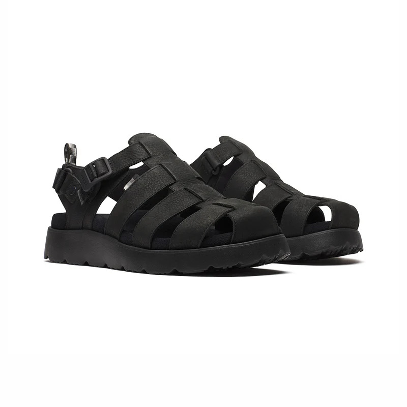 MERRELL ブラック サンダル Amazon | Merrell メンズ ハンティントン コンバーチブル レザー