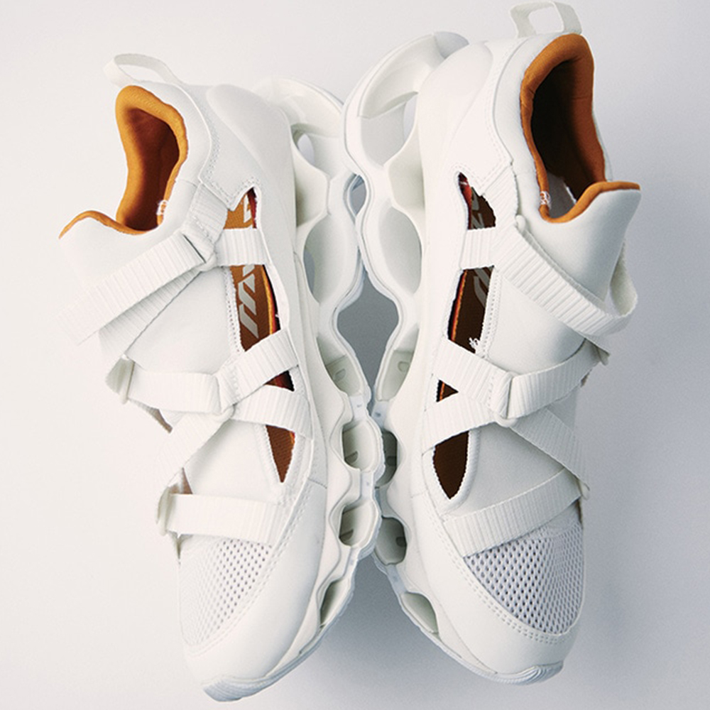 MIZUNO ミズノ WAVE PROPHECY STRAP オフホワイト×キャメル