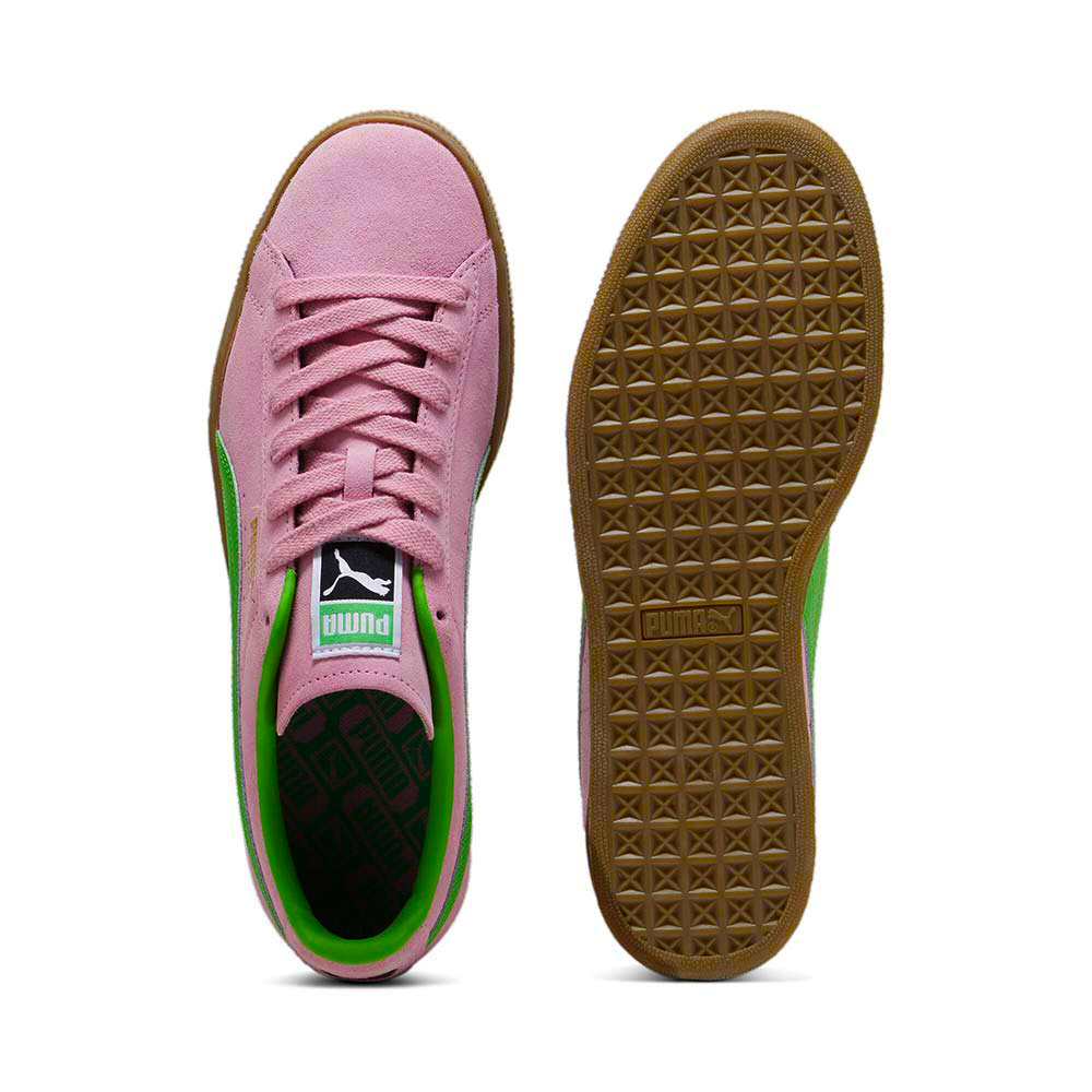 プーマ スウェード テラス PUMA SUEDE TERRACE PINK DELIGHT-PUMA GREEN メンズ レディース スニーカー  396451-02