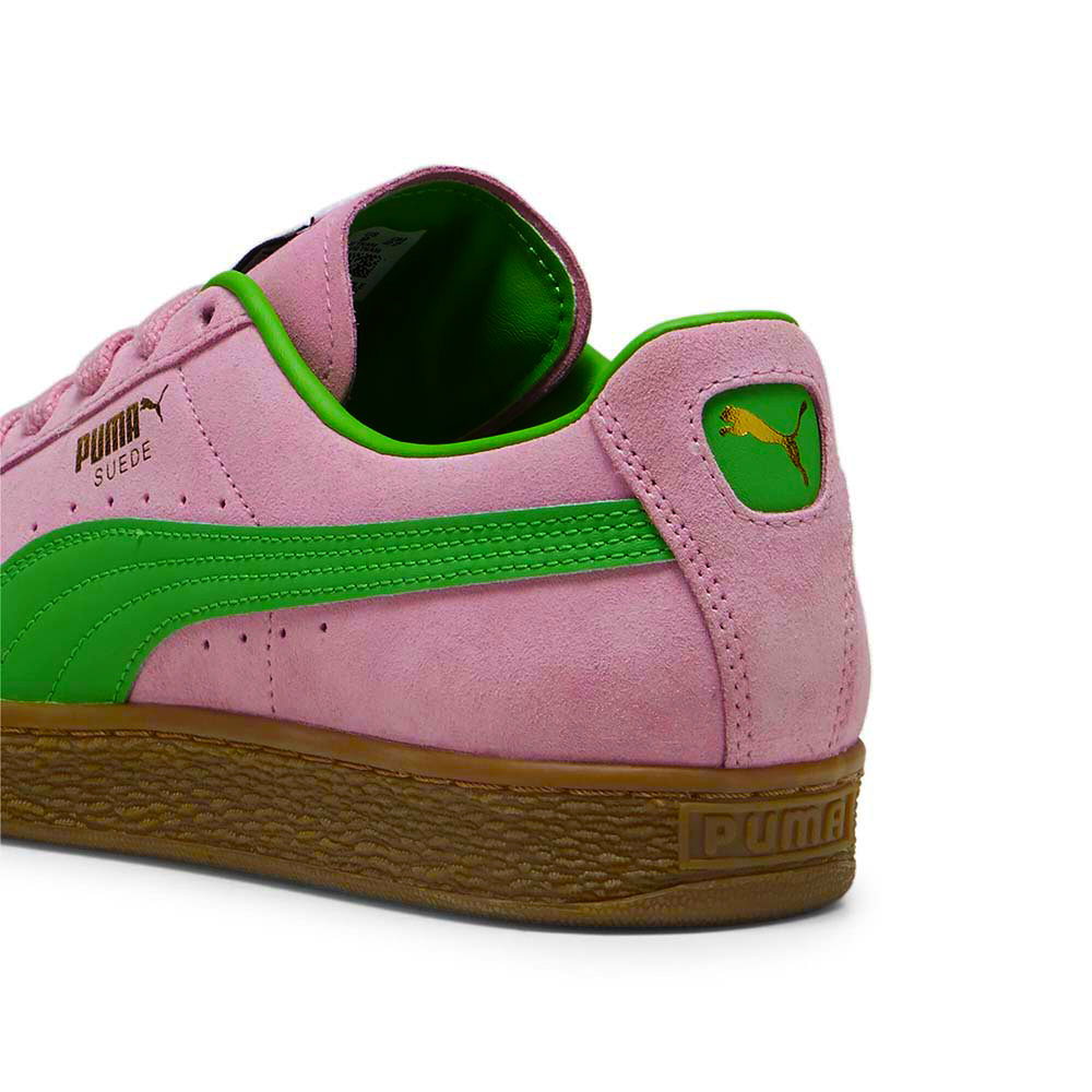 プーマ スウェード テラス PUMA SUEDE TERRACE PINK DELIGHT-PUMA GREEN メンズ レディース スニーカー  396451-02