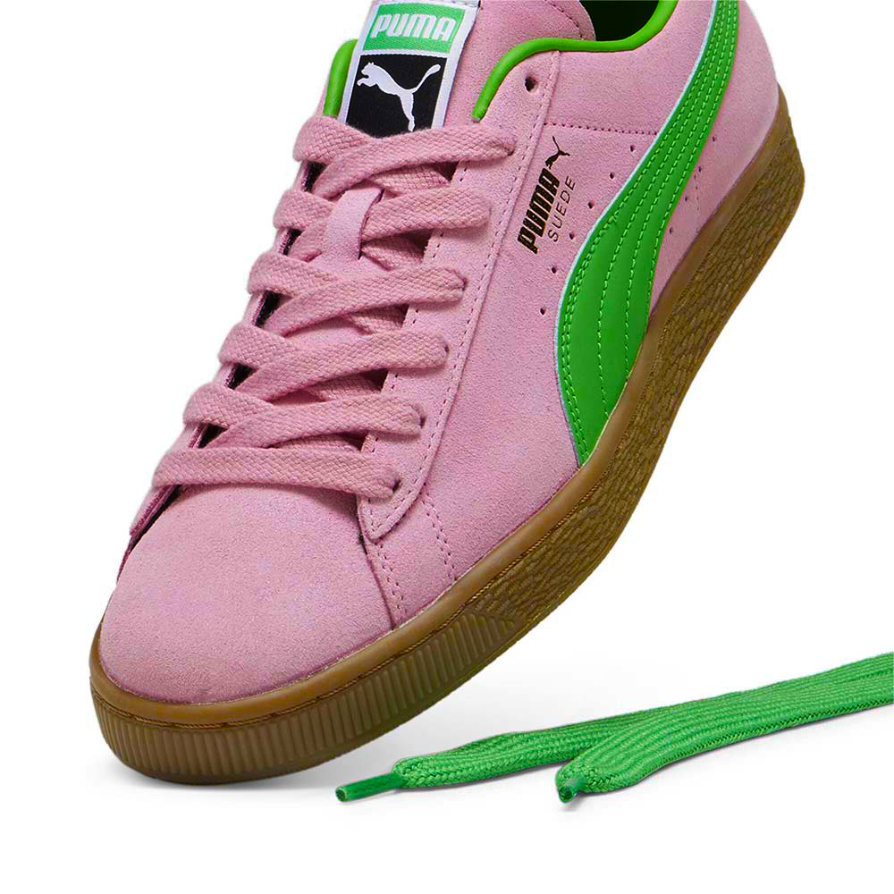 プーマ スウェード テラス PUMA SUEDE TERRACE PINK DELIGHT-PUMA GREEN メンズ レディース スニーカー  396451-02