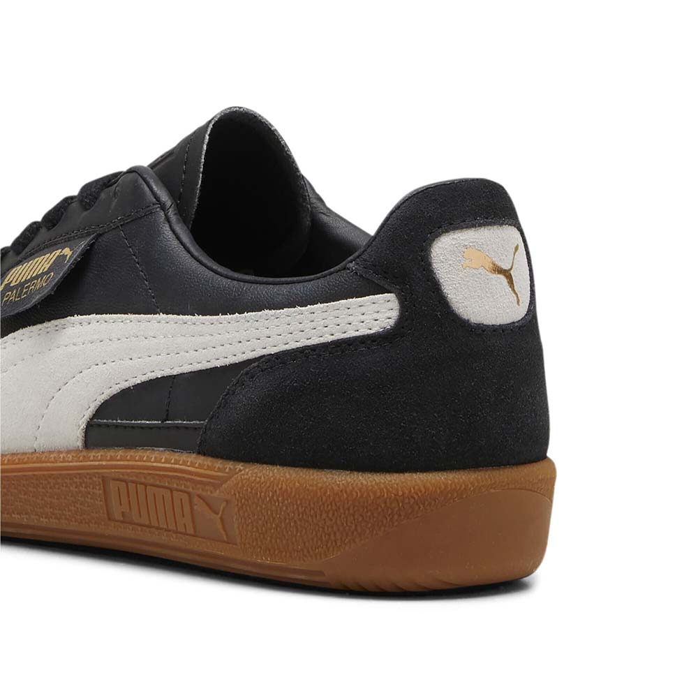 スニーカー ^PUMA^ Palermo Lth Black Light Gray 39646403 396464-03 PUMA PALERMO LTH PUMA BLACK-FEATHER GRAY-GUM （プーマ