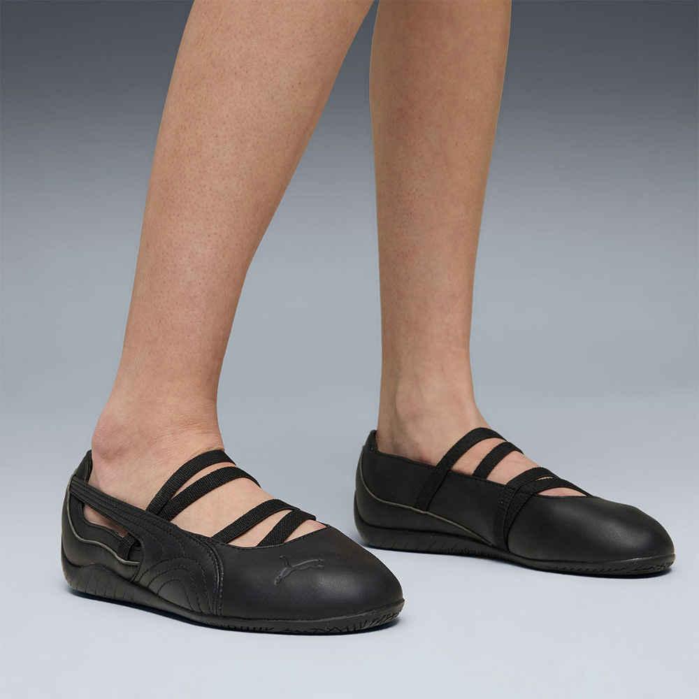 PUMA スピードバレエシューズ ブラック PUMA（プーマ） スピードキャット バレエ レザー PUMA SPEEDCAT BALLET
