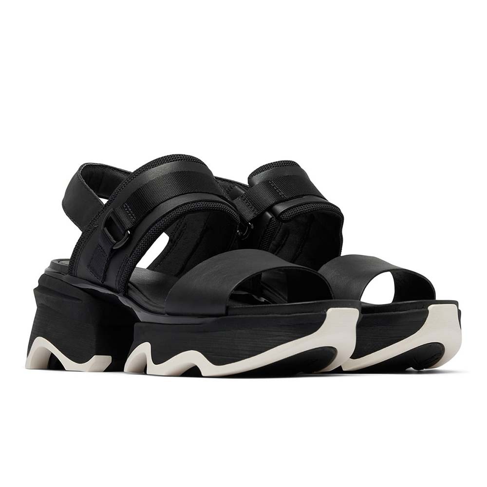 ソレル キネティックインパクトスリングバックヒールサンダル SOREL KINETIC IMPACT SLINGBACK HEEL SANDAL Black, Black レディース サンダル NL4951-011｜bostonclub｜02