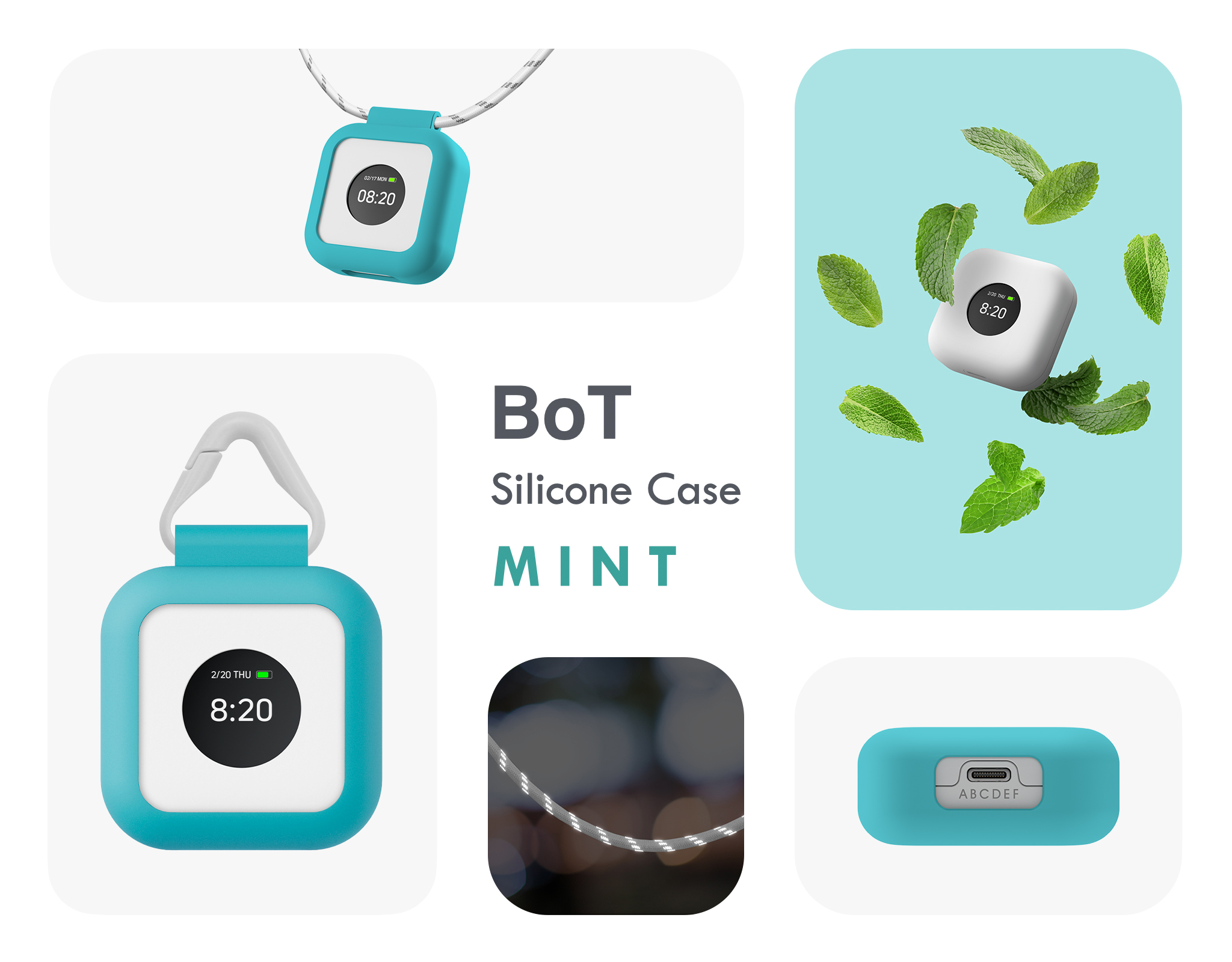 迷彩　GPSケース BOTトーク 第６世代 公式】BoTトーク（第5・第6世代）専用シリコンケース MINT 斜めがけ