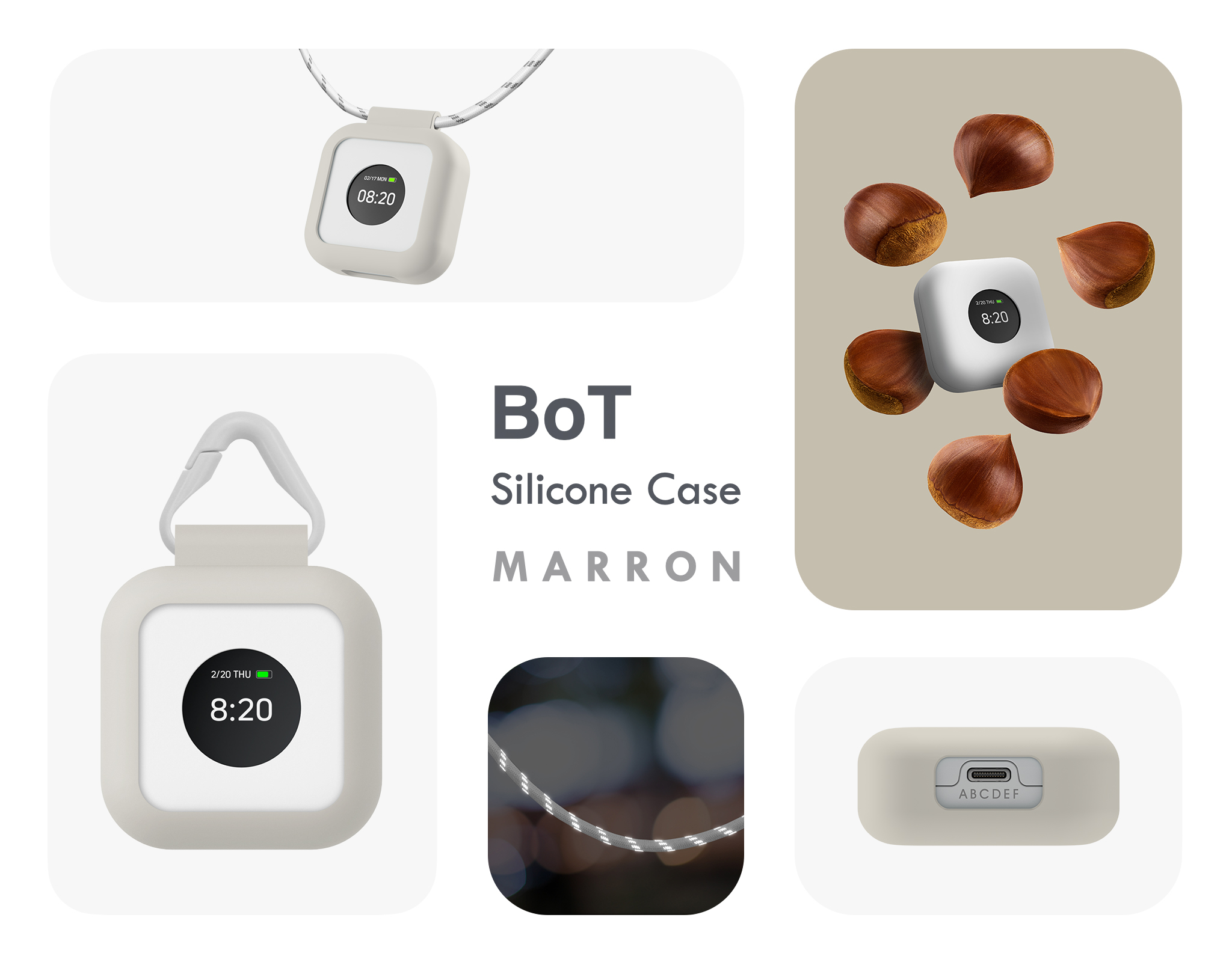 公式】BoTトーク（第5・第6世代）専用シリコンケース MARRON 斜めがけ